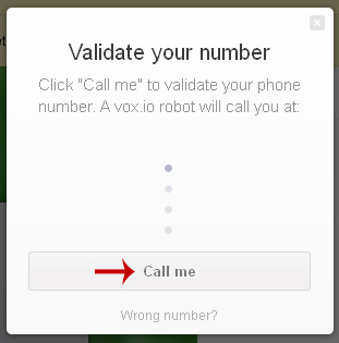 إجراء مكالمات مجانية vox.io